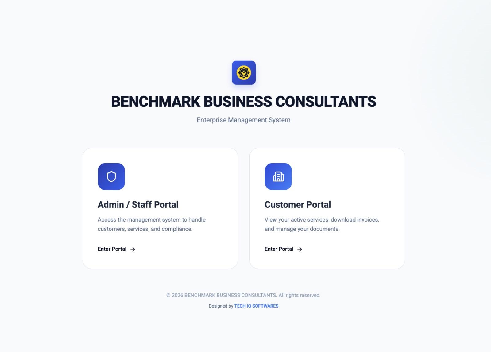 Benchmark Business Consultants screenshot